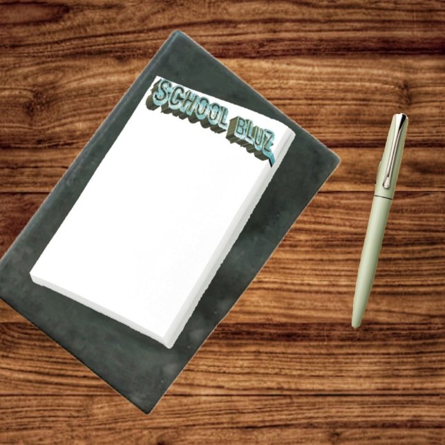 School Bluz-3D Post-it Notes (These post-it-notes, come in handy during the busy school season!)