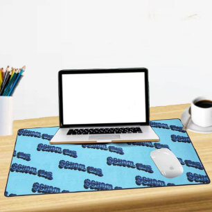 School Bluz-3DII Desk Mat