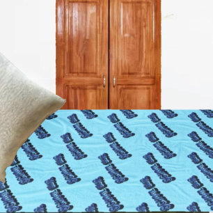 School Bluz-3DII Fleece Blanket