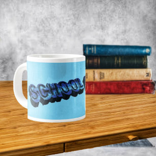School Bluz-3DII Large Coffee Mug