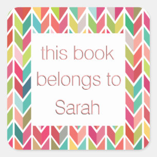 School Bookplate Name Ex Libris Stickers