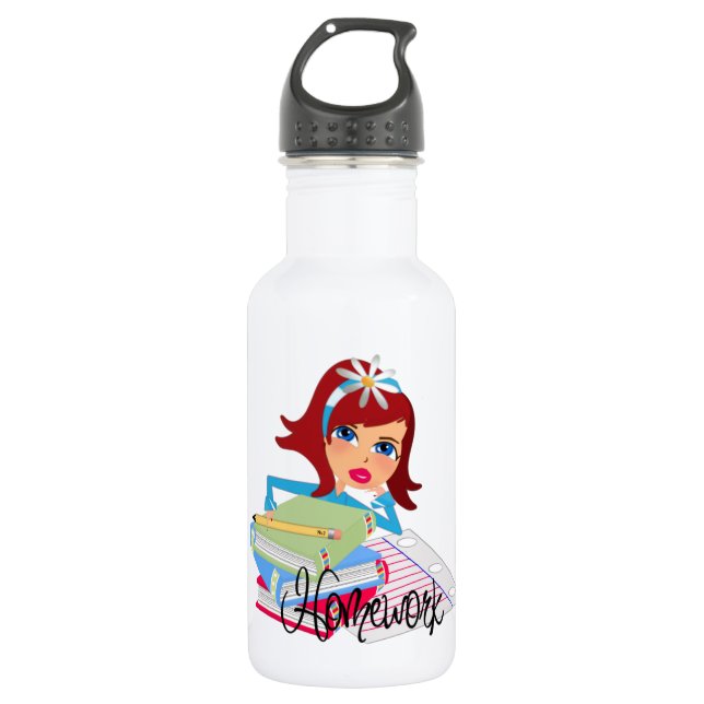 School Bottle-works 32 oz 532 Ml Water Bottle (Front)