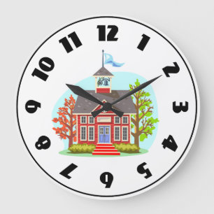 School Building Clock