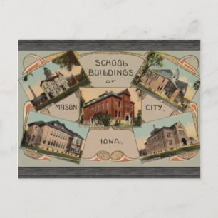 School Buildings Of Mason City Iowa, Vintage Postcard