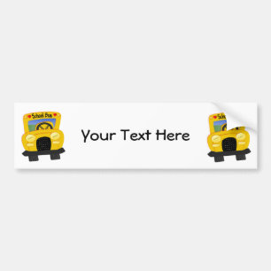 School Bus 2 (Customisable) Bumper Sticker