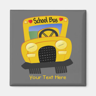 School Bus 2 (Customisable) Magnet