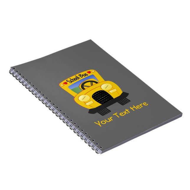 School Bus 2 (Customisable) Notebook (Right Side)