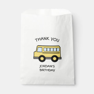 School Bus Birthday Favour Bag
