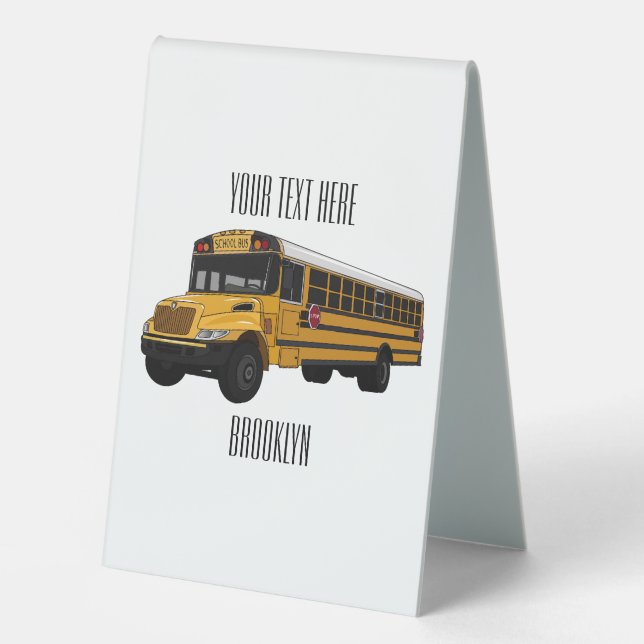 School bus cartoon illustration  (Front)