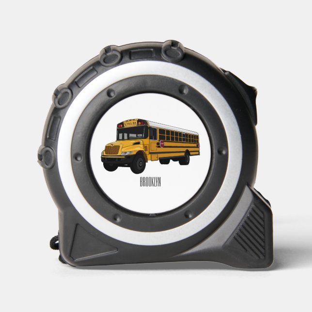 School bus cartoon illustration  1 (Front)