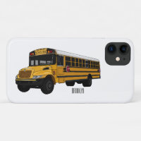 School bus cartoon illustration 