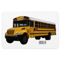School bus cartoon illustration