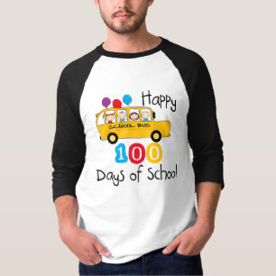 School Bus Celebrate 100 Days T-Shirt