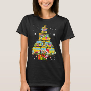 School Bus Christmas Tree Santa Bus Driver 1 T-Shirt