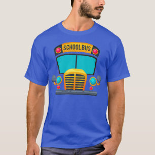 School Bus Costume Funny Halloween Holiday Driver T-Shirt