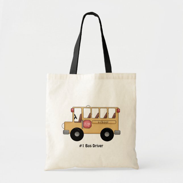 School Bus (Customisable) Tote Bag (Front)