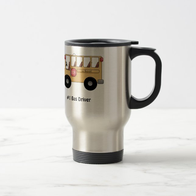 School Bus (Customisable) Travel Mug (Right)