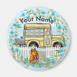 School Bus Day Magnet