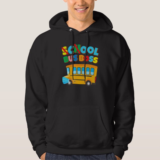 School Bus Driver  100 Days Of School Face Mask Hoodie (Front)