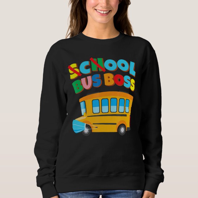 School Bus Driver  100 Days Of School Face Mask Sweatshirt (Front)