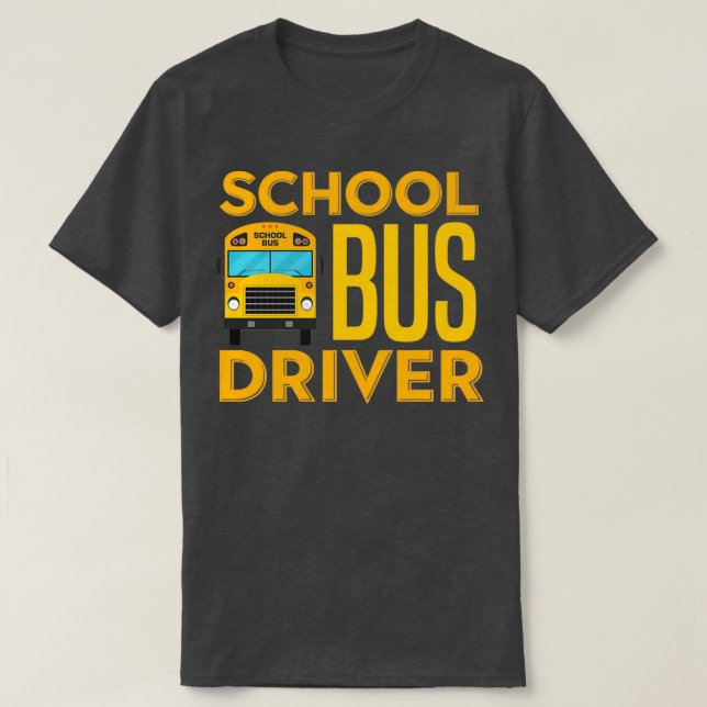 School Bus Driver 100th Day Funny Adult Appreciati T-Shirt (Design Front)