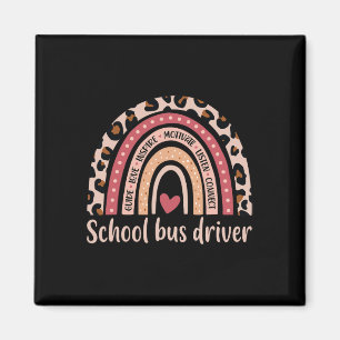 School Bus Driver 100th Day Of School Bus Driver R Magnet