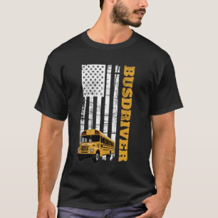 School Bus Driver American Bus T-Shirt