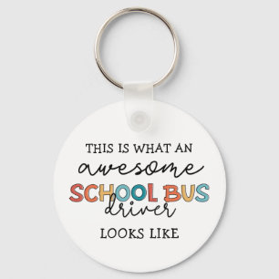 School Bus Driver Appreciation Funny Gift Key Ring