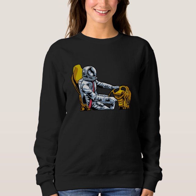 School Bus Driver Astronaut Space   Work Job Bus D Sweatshirt (Front)