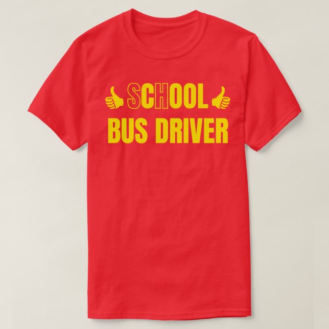School Bus Driver Cool Bus Driver T-Shirt (Design Front)