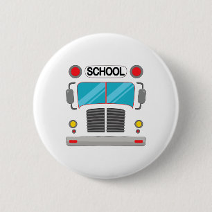 School Bus Driver Costume Halloween Fun Adults And 6 Cm Round Badge
