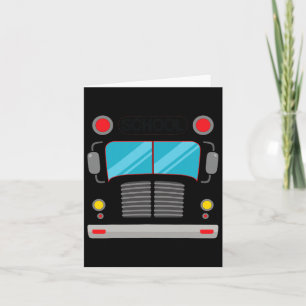 School Bus Driver Costume Halloween Fun Adults And Card