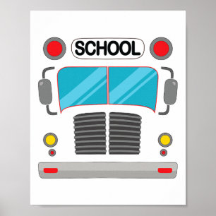 School Bus Driver Costume Halloween Fun Adults And Poster