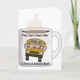 School bus driver holiday card
