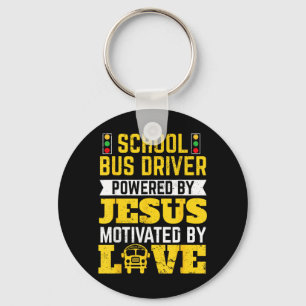 School Bus Driver Jesus Faith School Bus Driver Key Ring