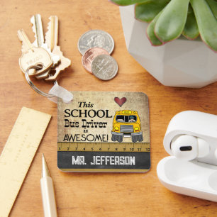 School Bus Driver   Key Ring