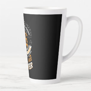 School Bus Driver Lights Flashing Latte Mug