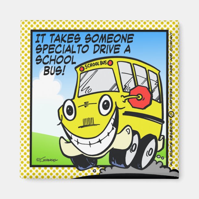 School Bus Driver Magnet (Front)