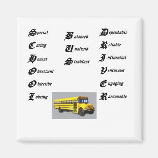 School bus driver magnet