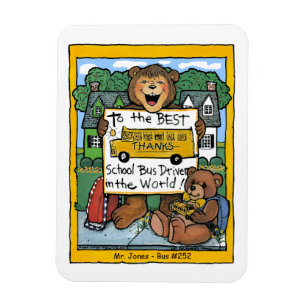 School Bus Driver Magnet, from a boy Magnet