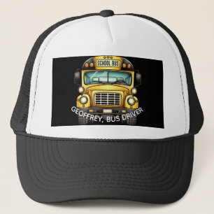 School Bus Driver. Personalised Trucker Hat