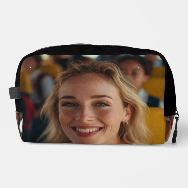 School Bus Driver Photo Customize Dopp Kit (Front)