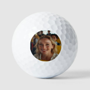 School Bus Driver Photo Customize Golf Balls