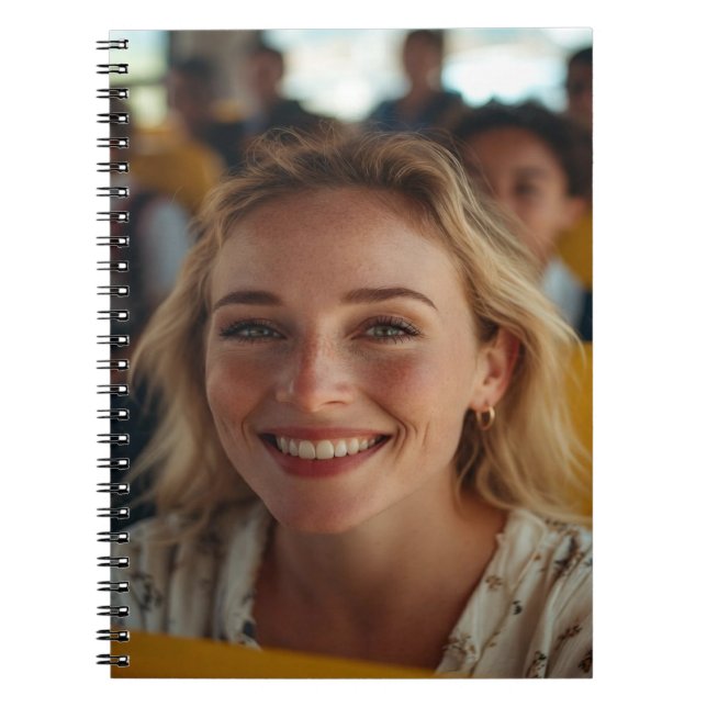 School Bus Driver Photo Customize Notebook (Front)