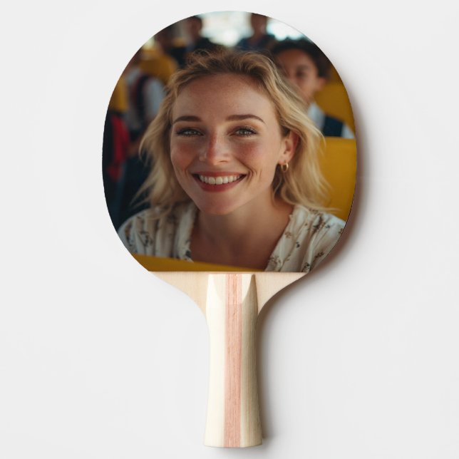 School Bus Driver Photo Customize Ping Pong Paddle (Front)