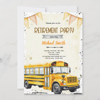 School bus driver retirement invitation