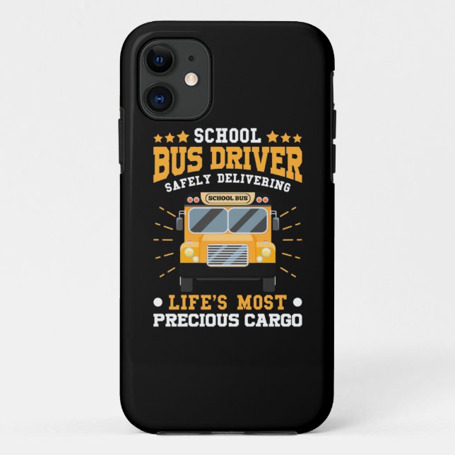 School Bus Driver Safely Delivering Case-Mate iPhone Case (Back)