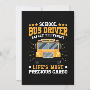 School Bus Driver Safely Delivering Invitation