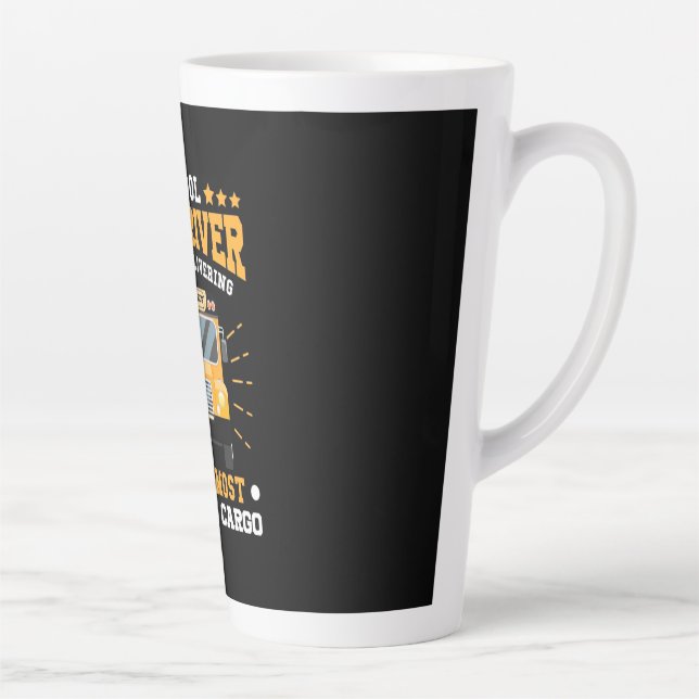 School Bus Driver Safely Delivering Latte Mug (Right)