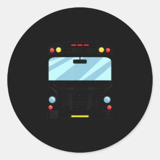 School Bus Driver Simple Halloween Costume Kids Classic Round Sticker